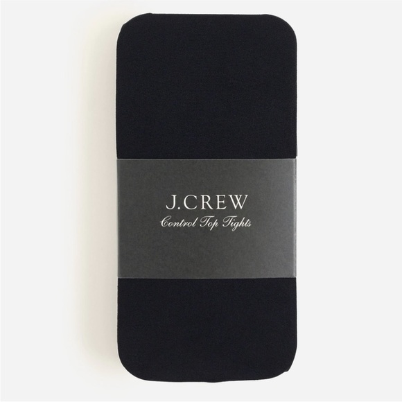 J. Crew Accessories - J.Crew Womens Size XS Opaque Black Control Top Tights
